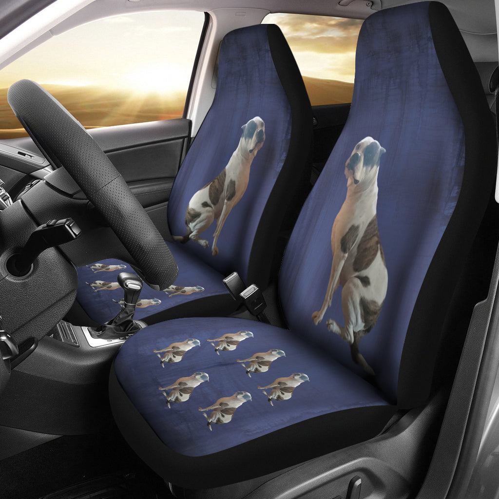 American Bulldog Car Seat Cover (set of 2) - Kate 2