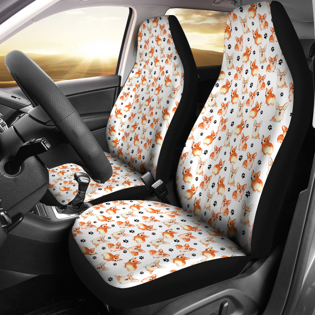 Welsh Corgi Car Seat Covers (Set of 2)