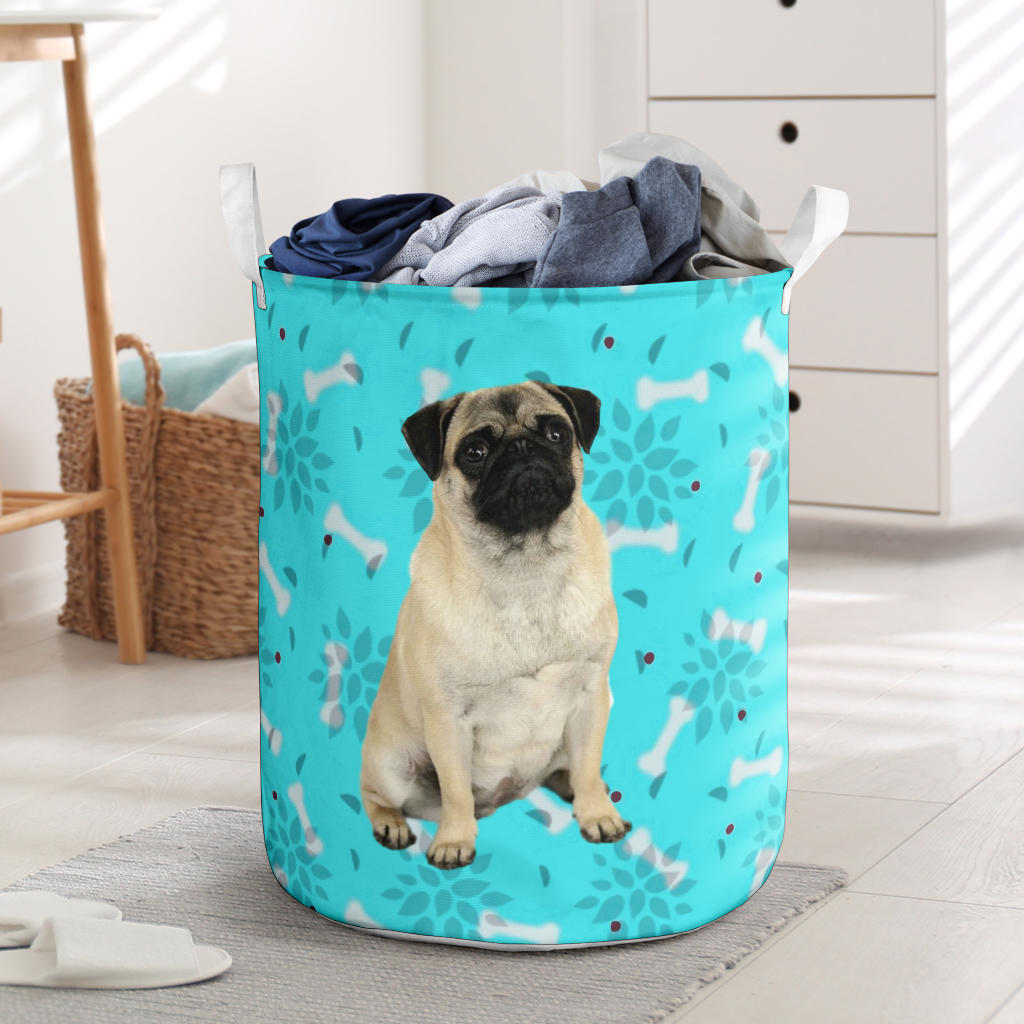 Pug & Bones Laundry Basket