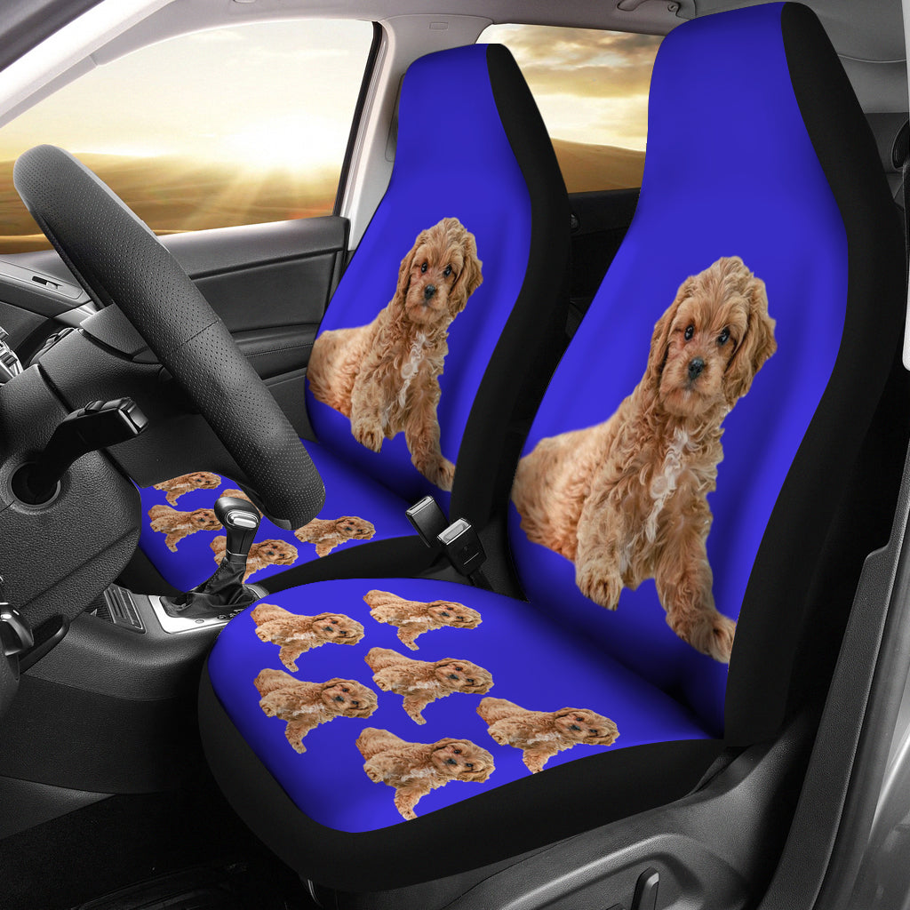 Cavapoo/Cavoodle Car Seat Covers - (Set of 2)