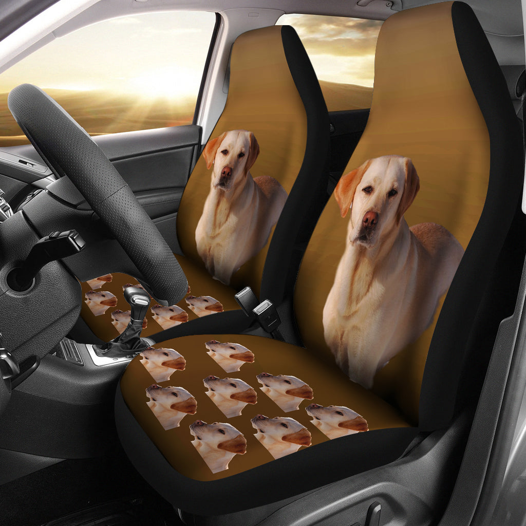 Yellow Labrador Car Seat Cover (Set of 2)