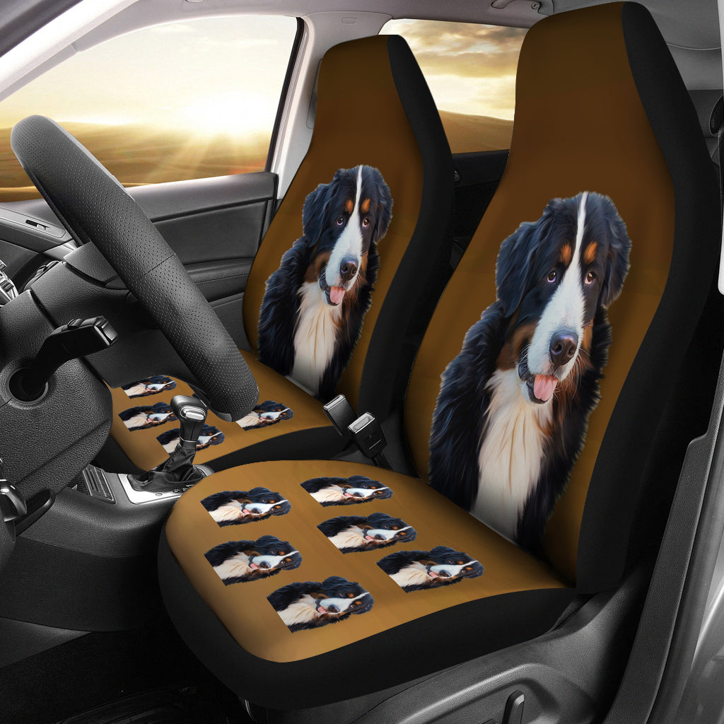 Bernese Mountain Dog Car Seat Covers (Set of 2)