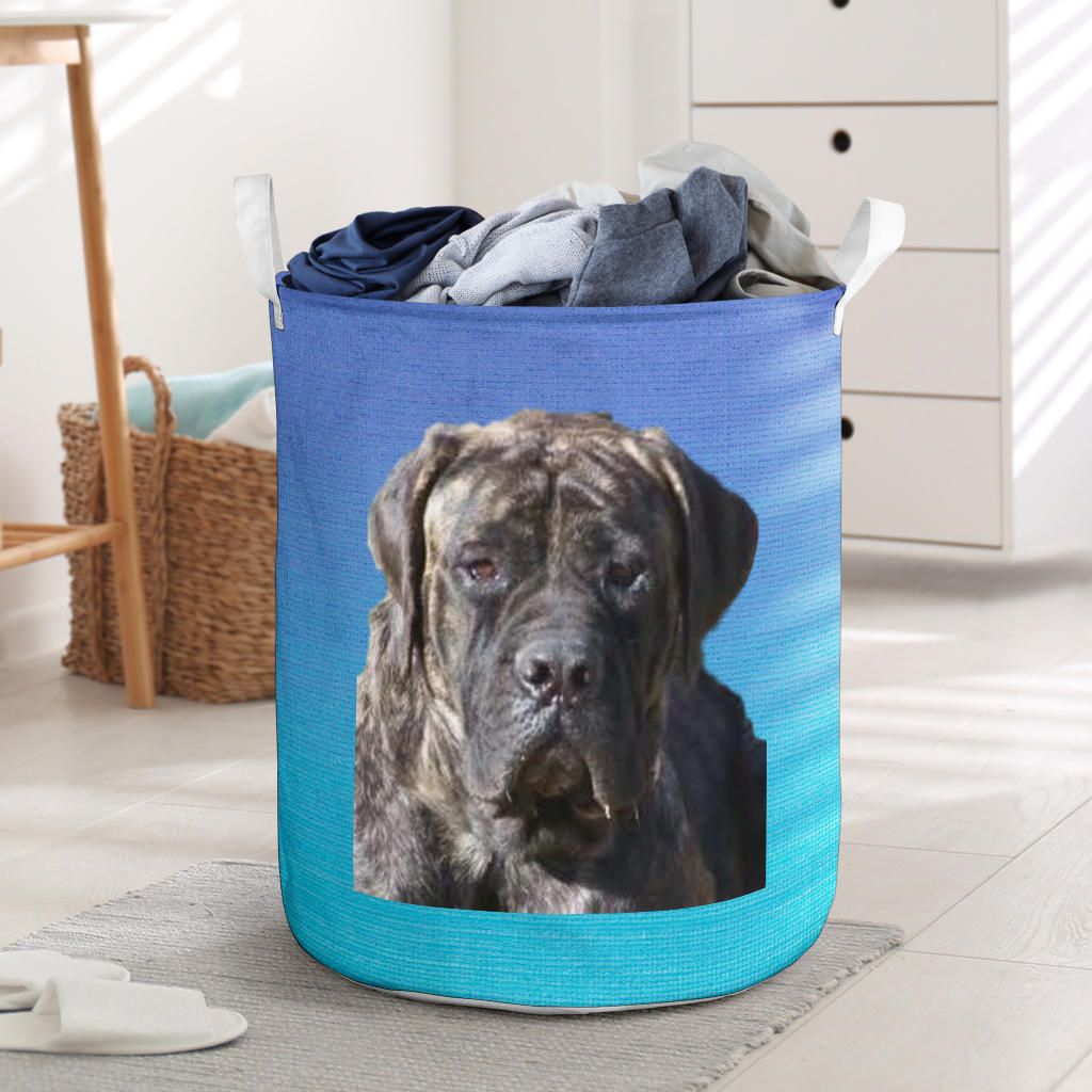 English Mastiff Laundry Basket - Brindle