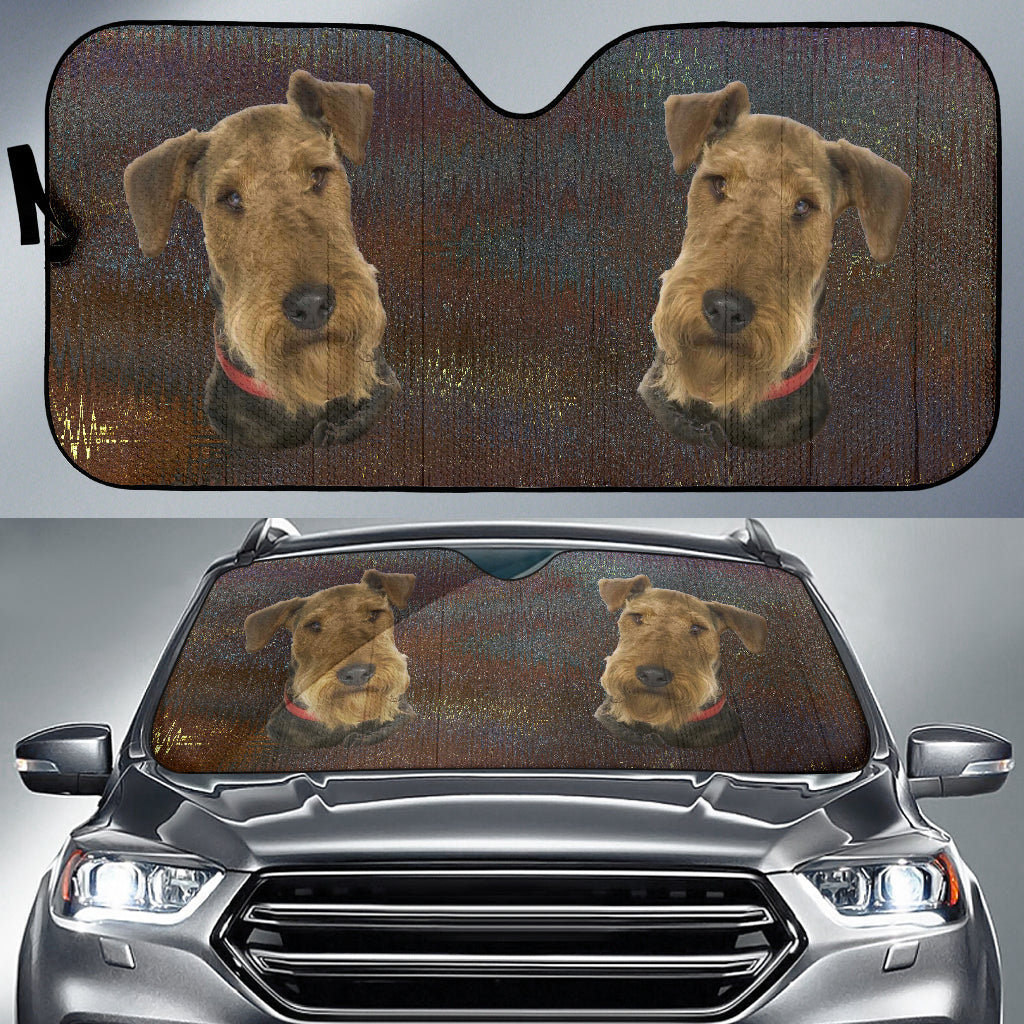 Welsh Terrier Car Sun Shade