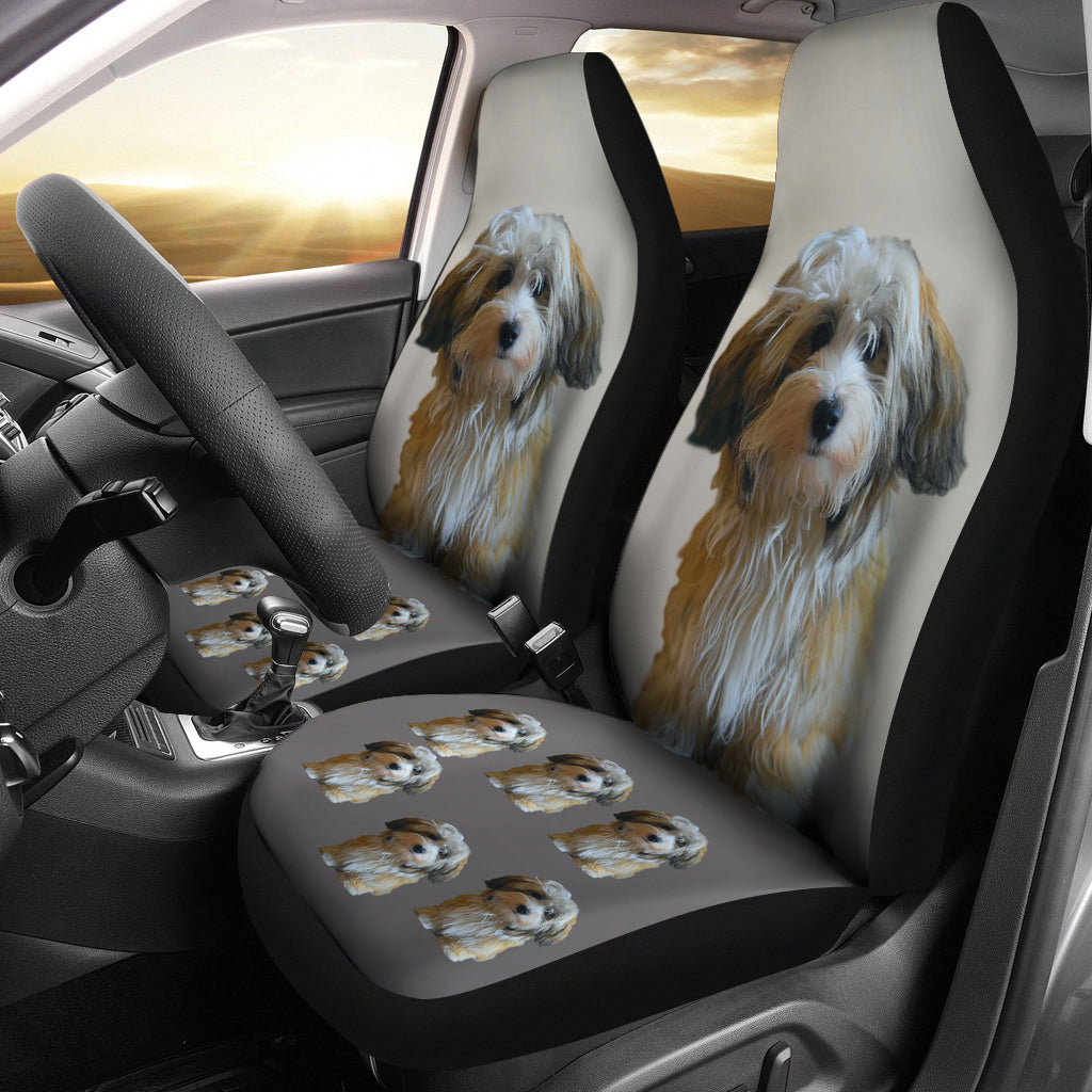 Havanese Puppy Car Seat Cover (Set of 2)