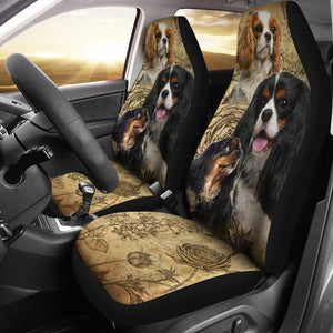 Cavalier King Charles Spaniel Car Seat Covers - 3 (Set of 2)