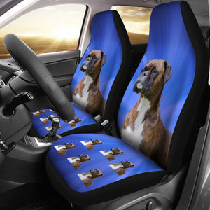 Boxer Car Seat Covers Brindle - Set of 2