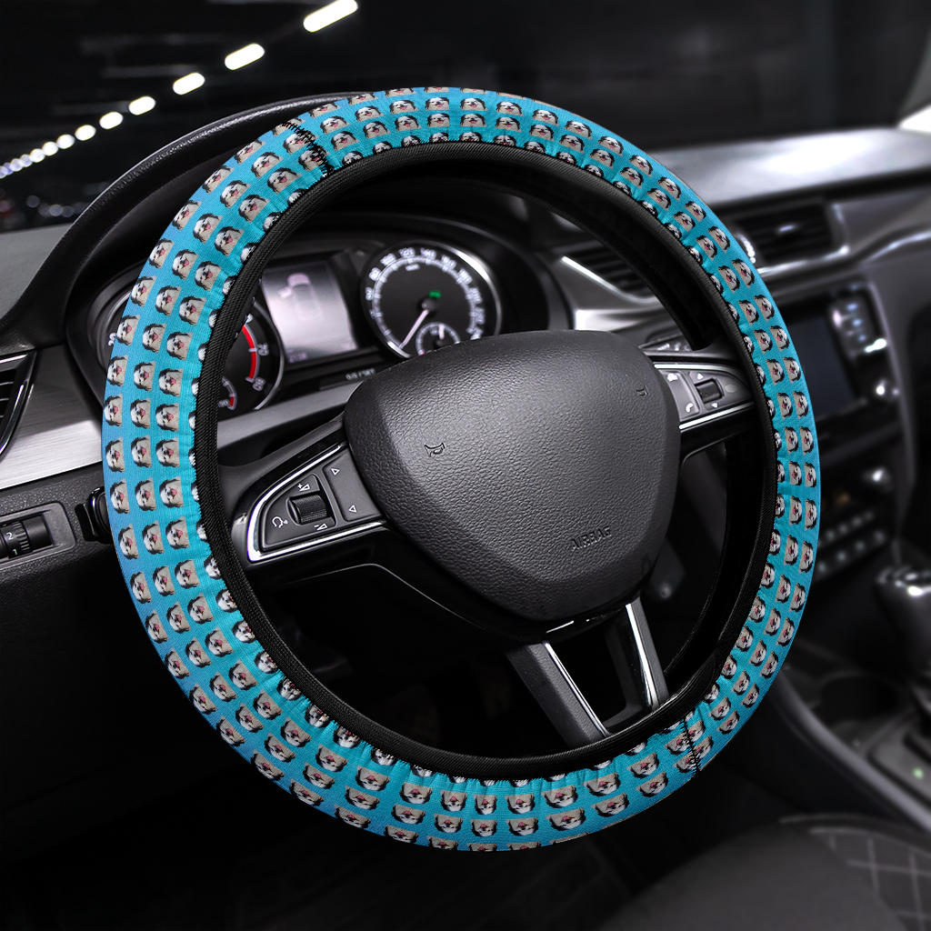 Japanese Chin Car Steering Wheel Cover