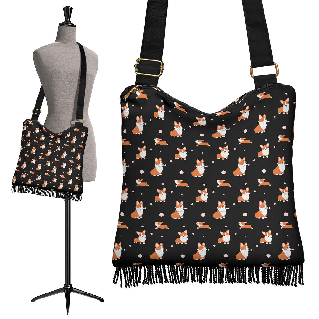 Corgi Crossbody Boho Bag - Cartoon