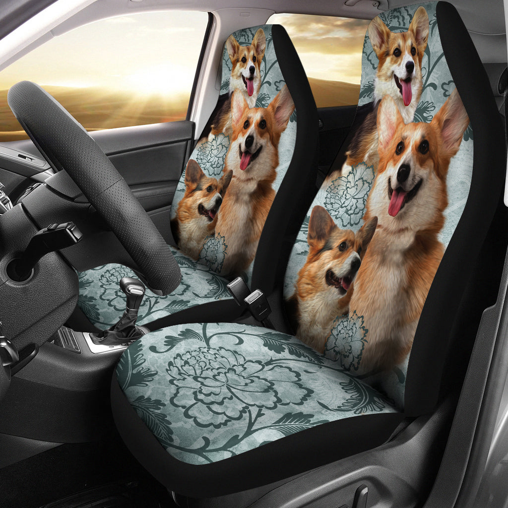 Pembroke Welsh Corgi Car Seat Covers (Set of 2)