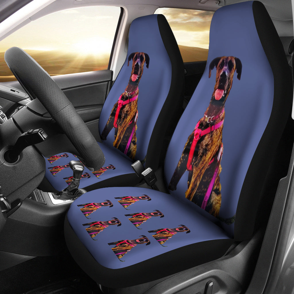 Great Dane Car Seat Covers Brindle - Set of 2