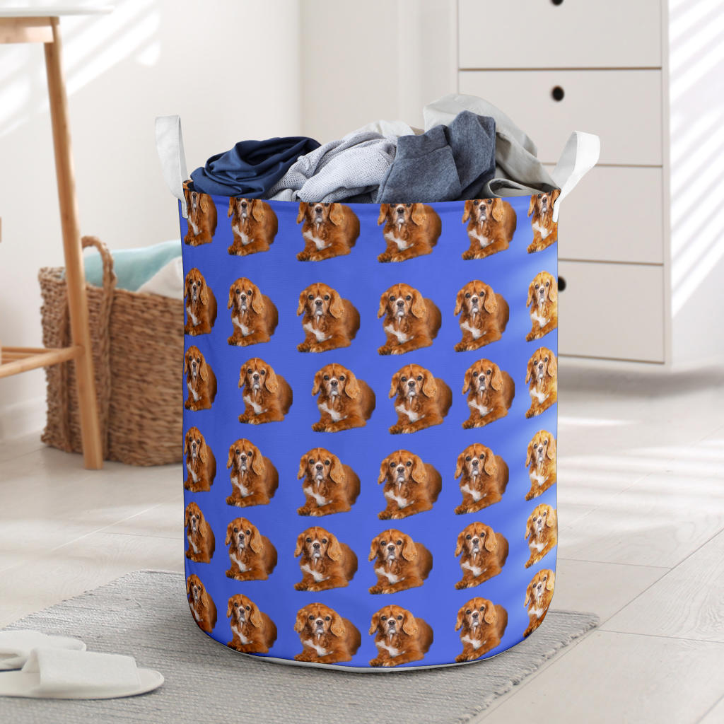 Cavalier King Charles Laundry Basket - Ruby