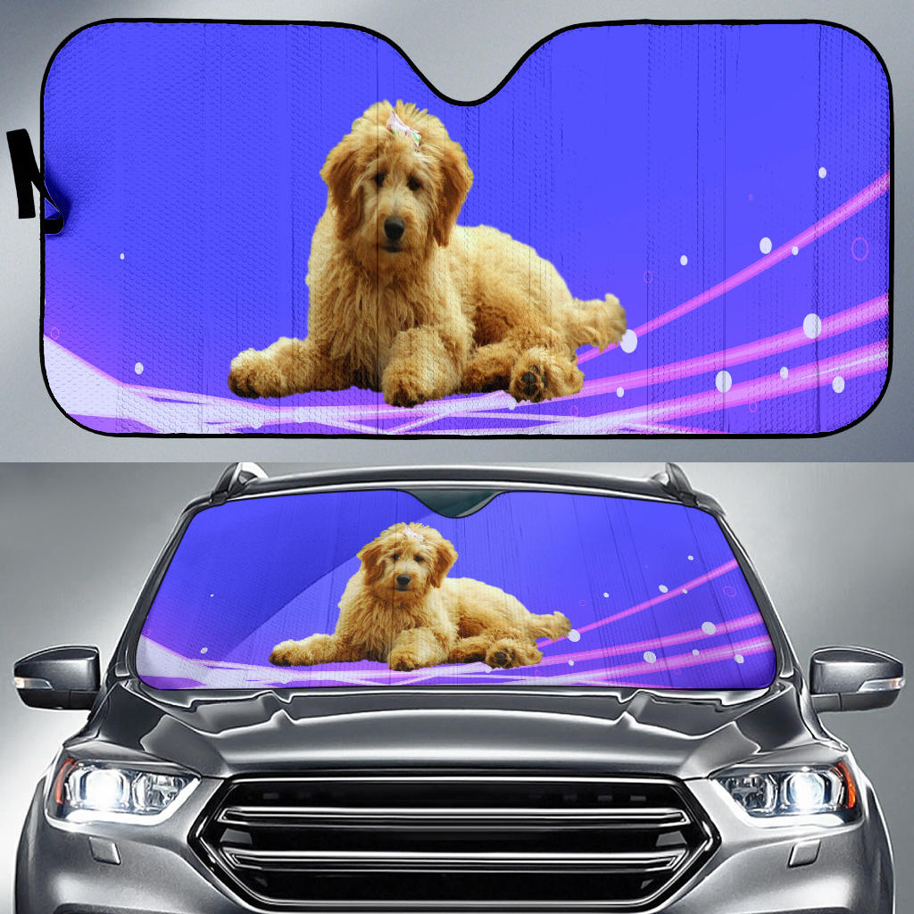 Goldendoodle Car Sun Shade