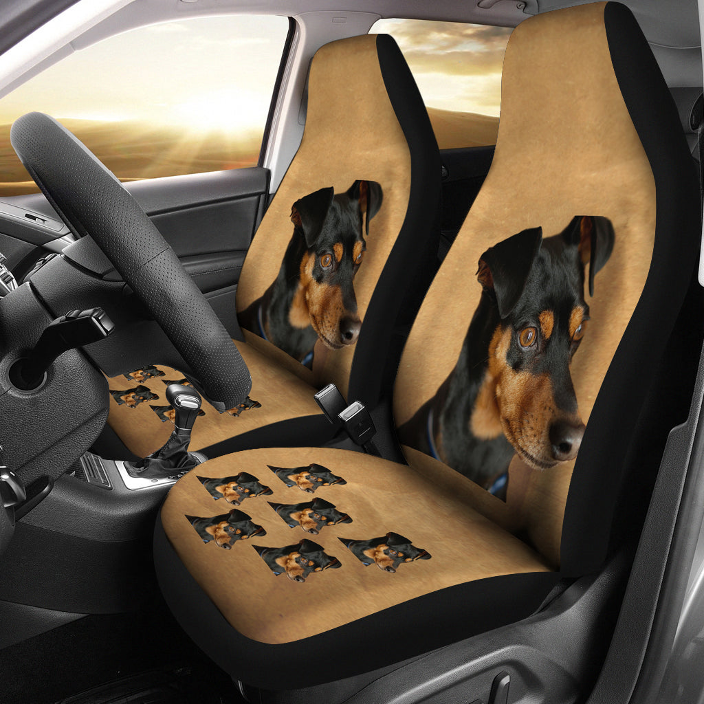 Doberman Pinscher Car Seat Covers - Set of 2