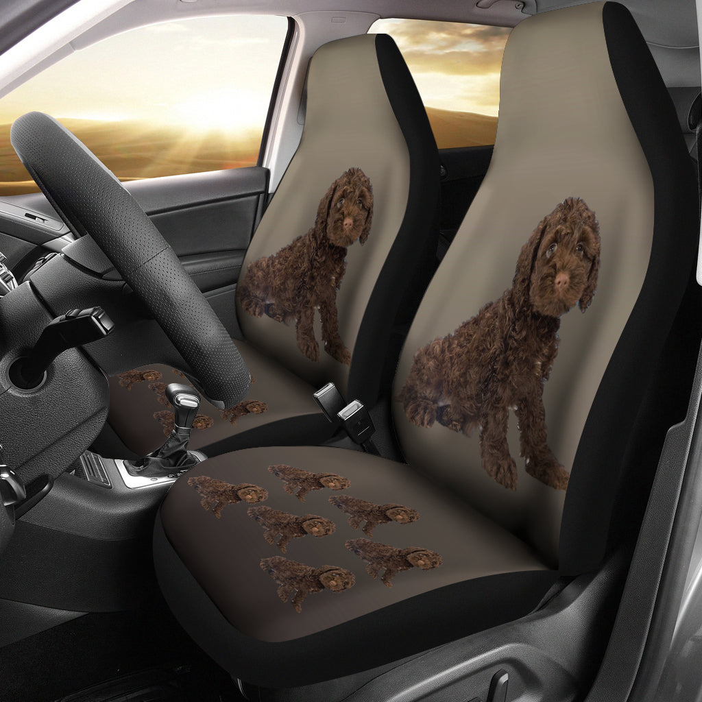 Cockapoo Car Seat Cover - Chocolate