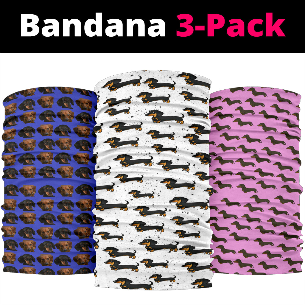 Dachshund Bandana Set - Multi Pack