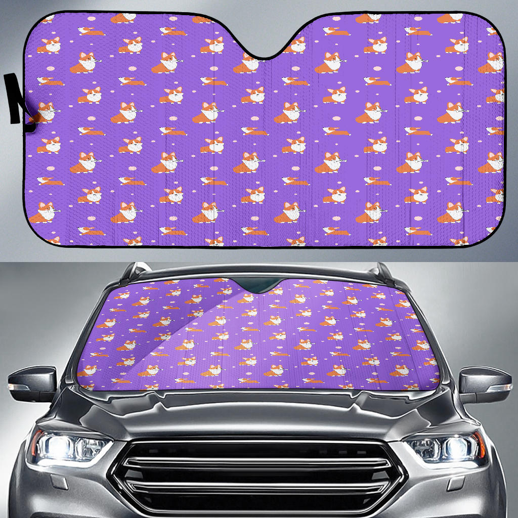 Corgi Car Sun Shade