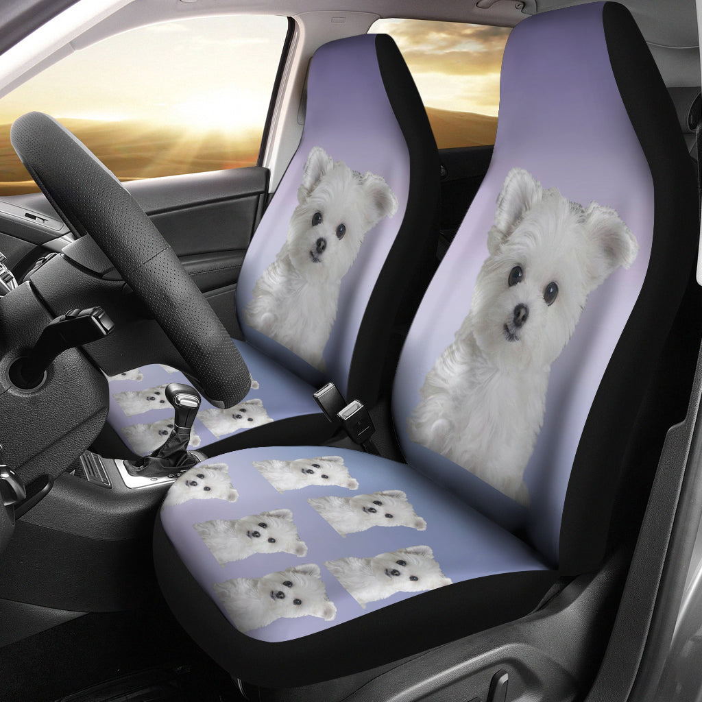 Maltese Car Seat Cover (Set of 2)