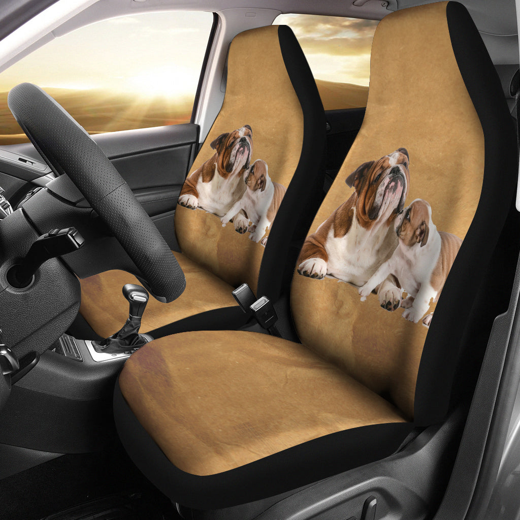 Bulldog Car Seat Cover (Set of 2)