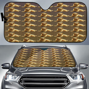 Goldendoodle Car Sun Shade -Multi