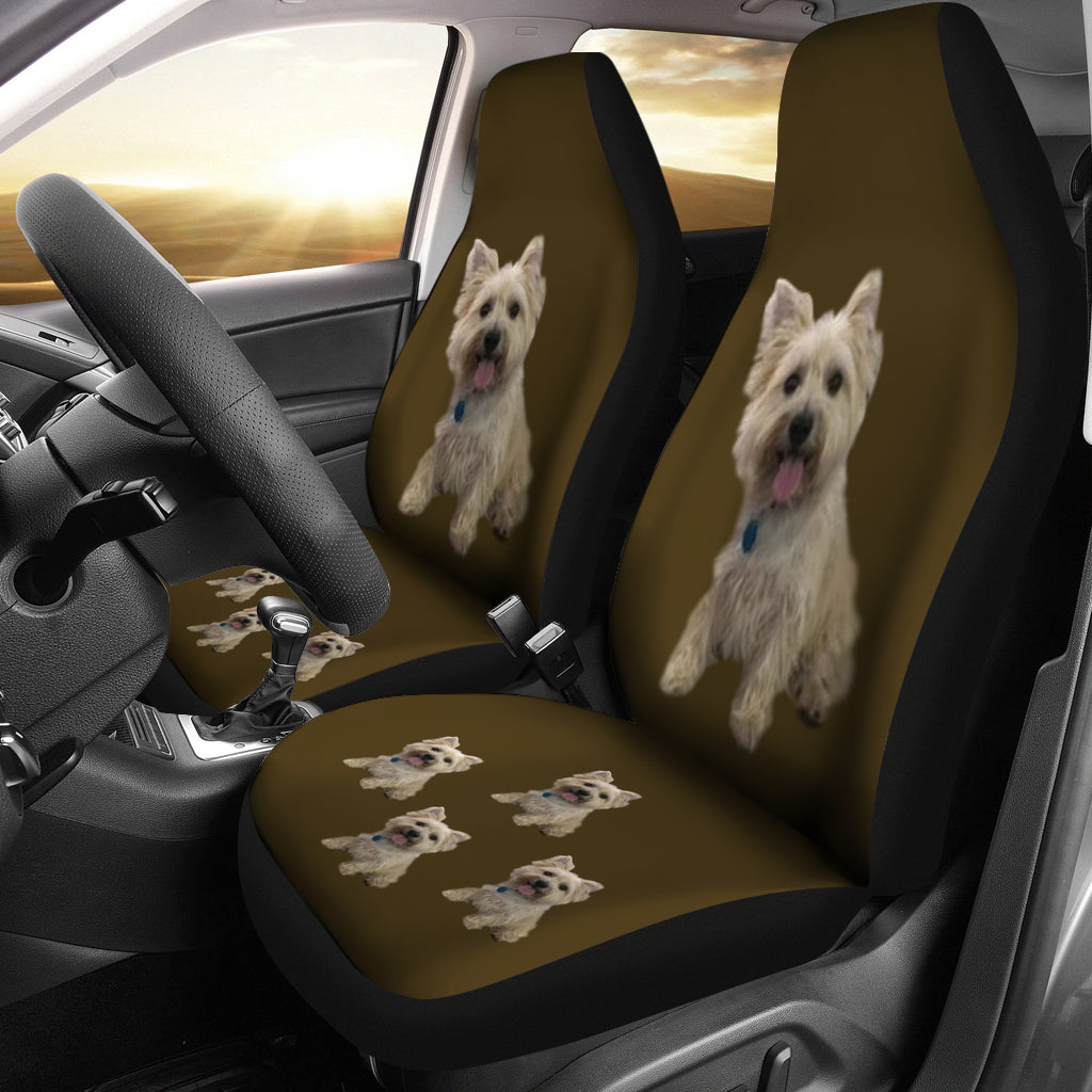 Cairn Terrier Car Seat Cover - (Set of 2)