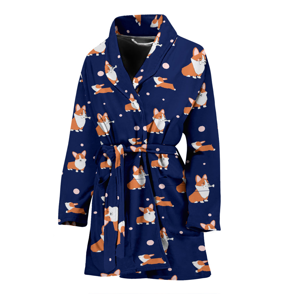 Corgi Bathrobe - Blue