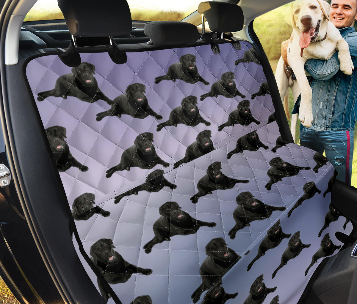 Black Lab Pet Seat Cover