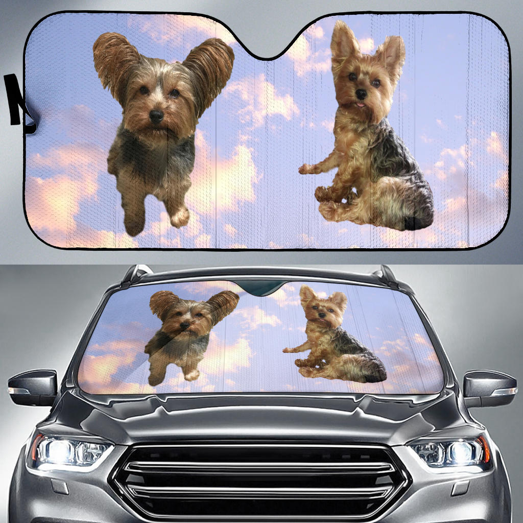 Yorkshire Terriers Car Sun Shade