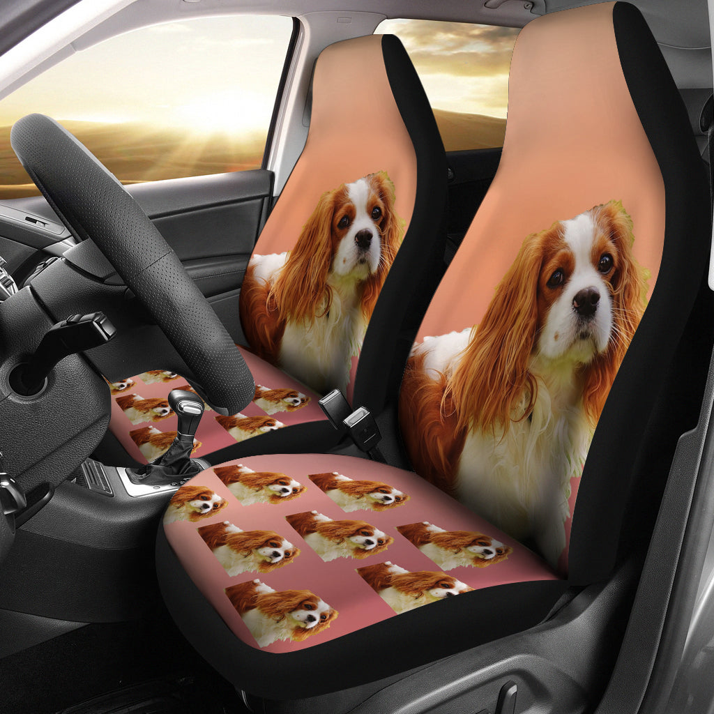 Cavalier King Charles Spaniel Car Seat Cover (Set of 2)