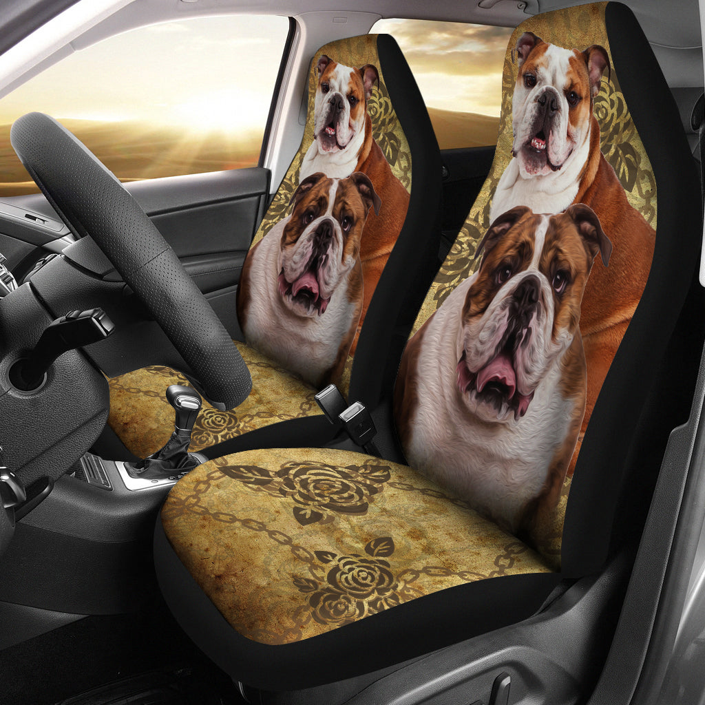 Bulldog Car Seat Covers - 2 (Set of 2)