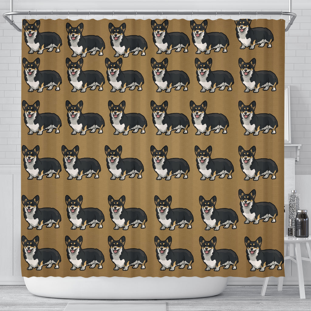 Corgi Shower Curtain - Tri Color