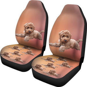 Labradoodle Car Seat Cover (Set of 2)