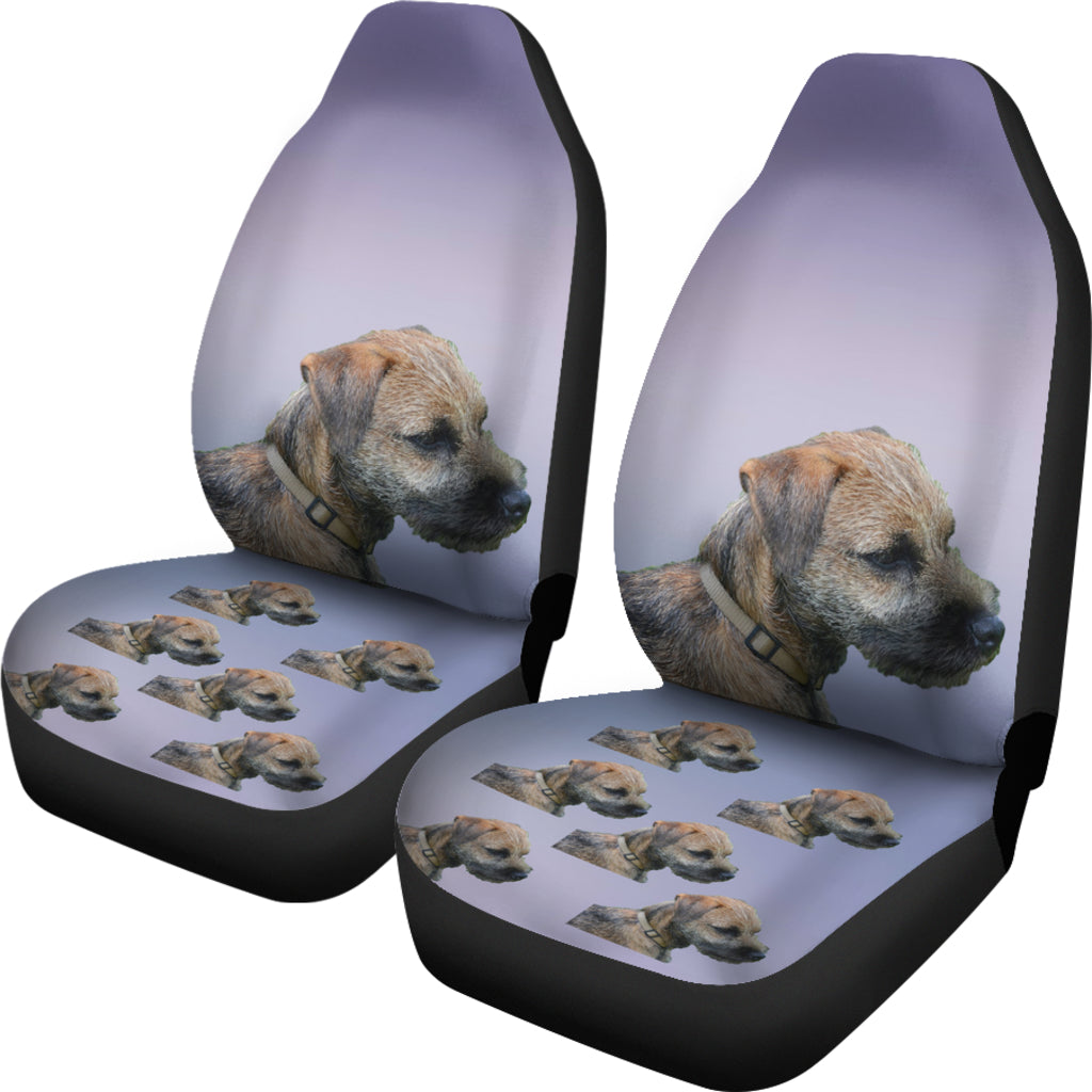 Border Terrier Car Seat Cover (Set of 2)