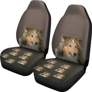 Shetland Sheepdog Car Seat Covers (set of 2)