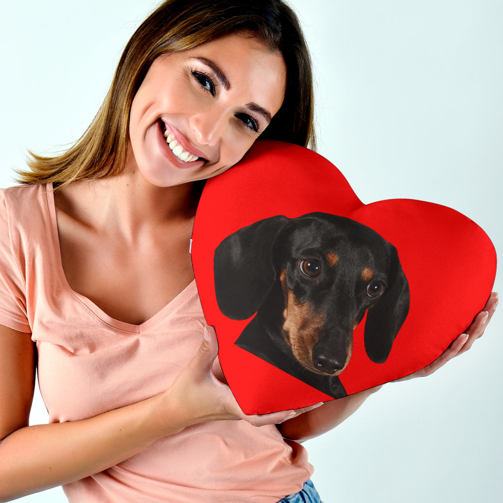 Dachshund Heart Pillow