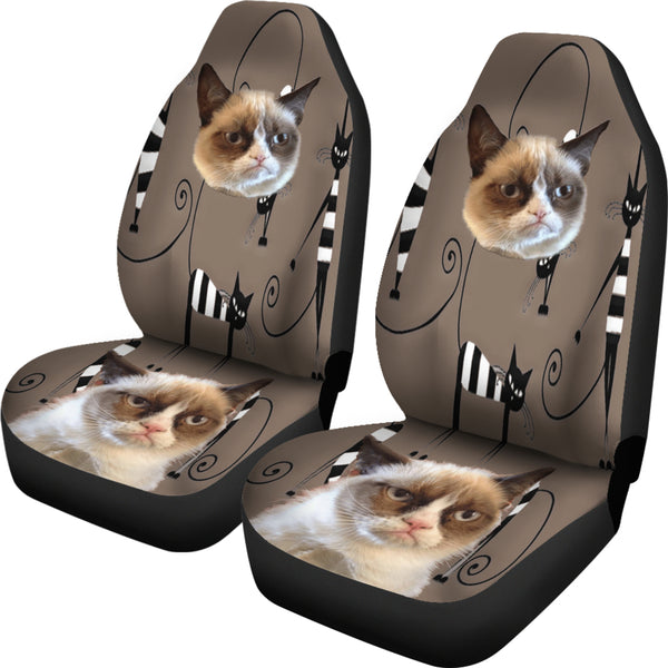 Crazy Pets Collection Pair Of offers Micro Fiber Car Seat Covers - Great Gift For Lovers Of Cats, Dogs, Birds, And Other Pets