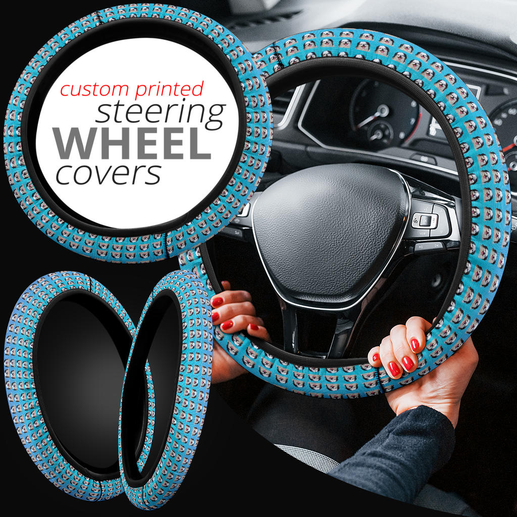 Japanese Chin Car Steering Wheel Cover