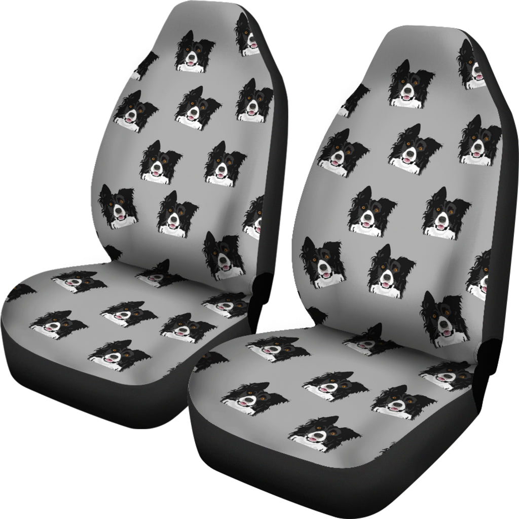 Border Collie Car Seat Cover (Set of 2)