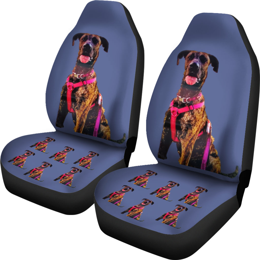 Great Dane Car Seat Covers Brindle - Set of 2