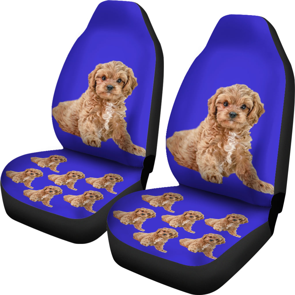 Cavapoo/Cavoodle Car Seat Covers - (Set of 2)