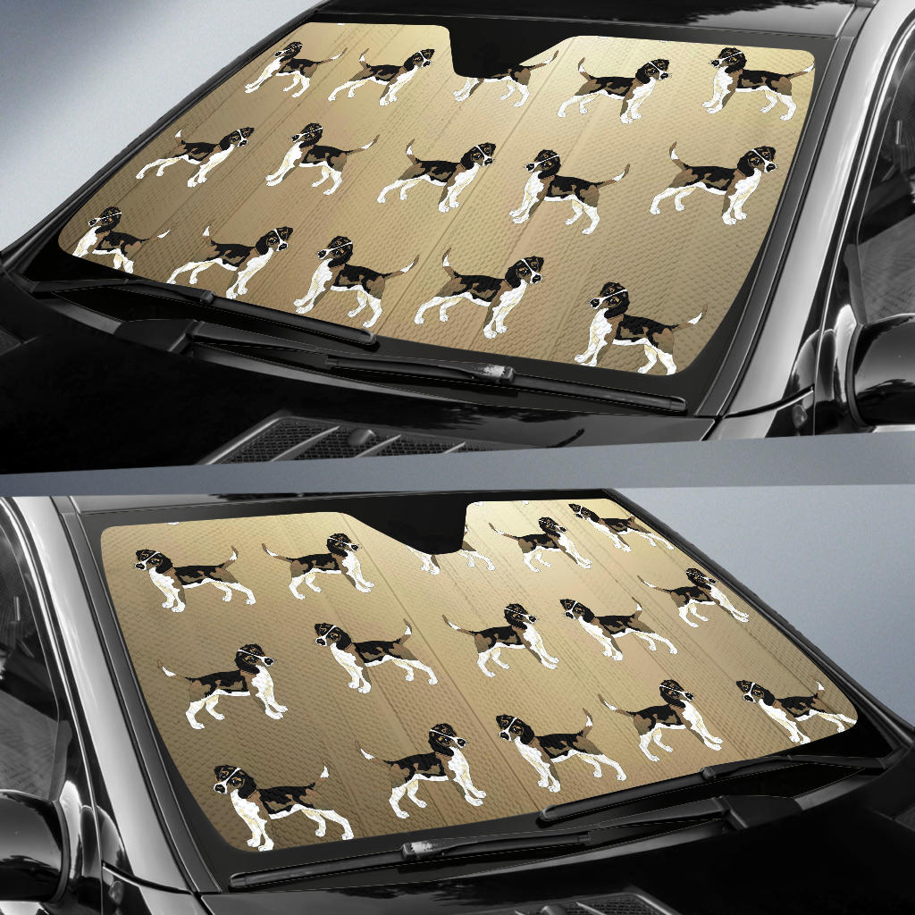 Beagle Car Sun Shade - Multi