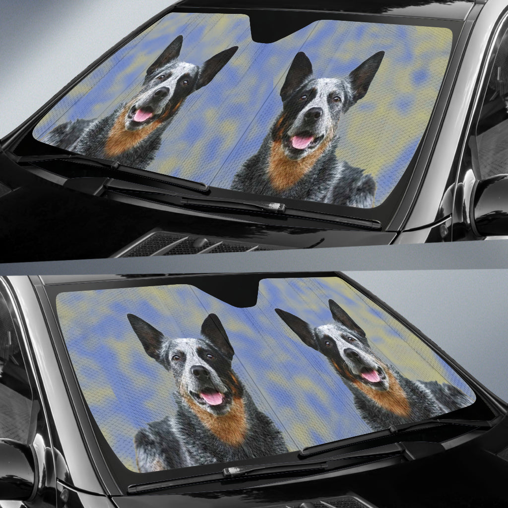 Australian Cattle Dog Car Sun Shade
