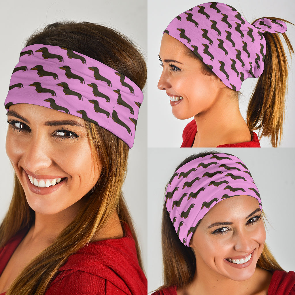 Dachshund Bandana Set - Pink