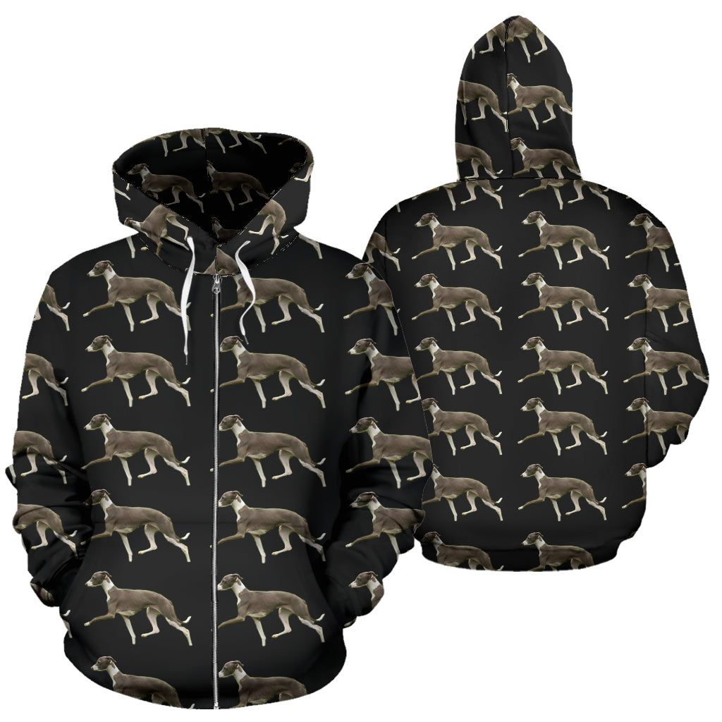 Italian Greyhound Zip Up Hoodie