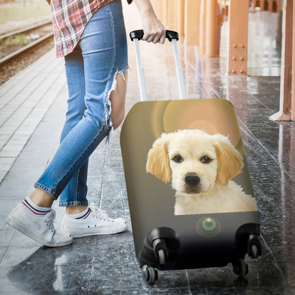 Golden Retriever Luggage Cover