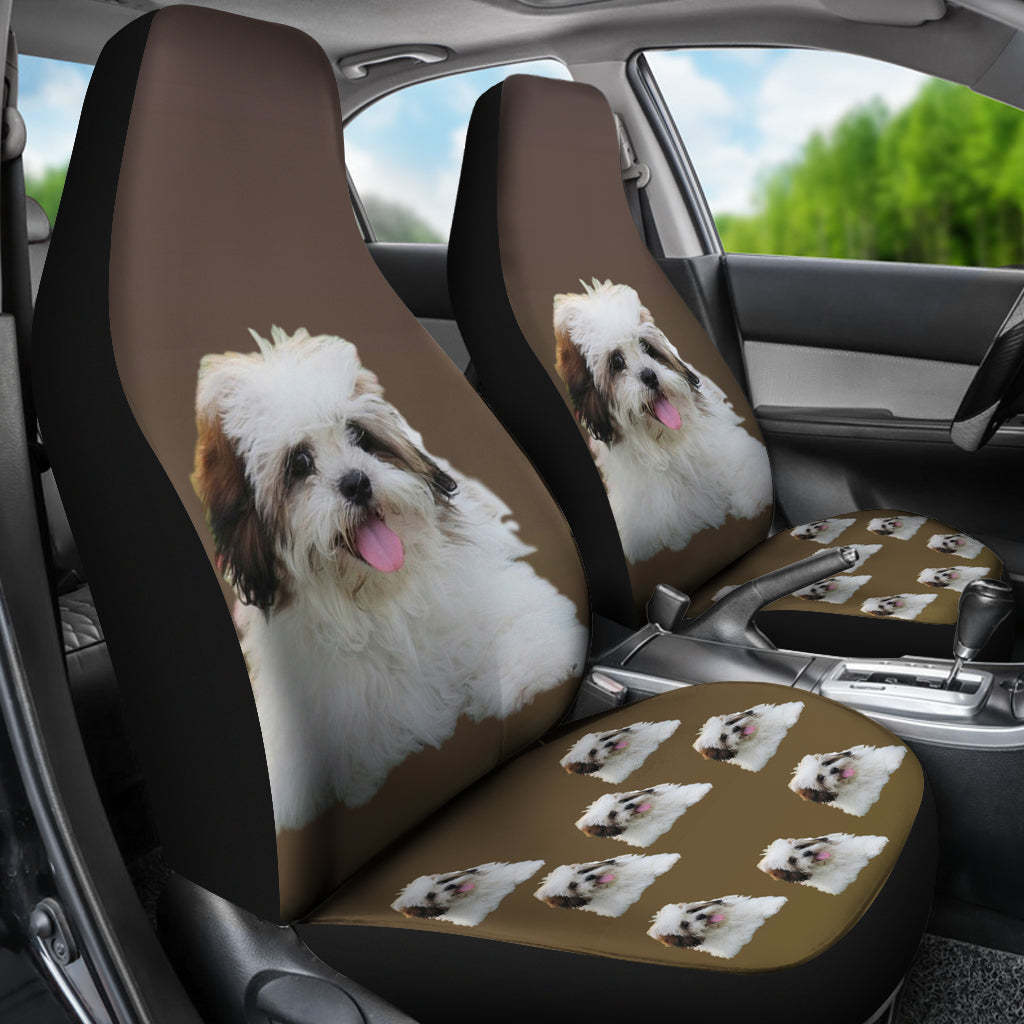 Lhasa Apso Car Seat Cover (Set of 2)