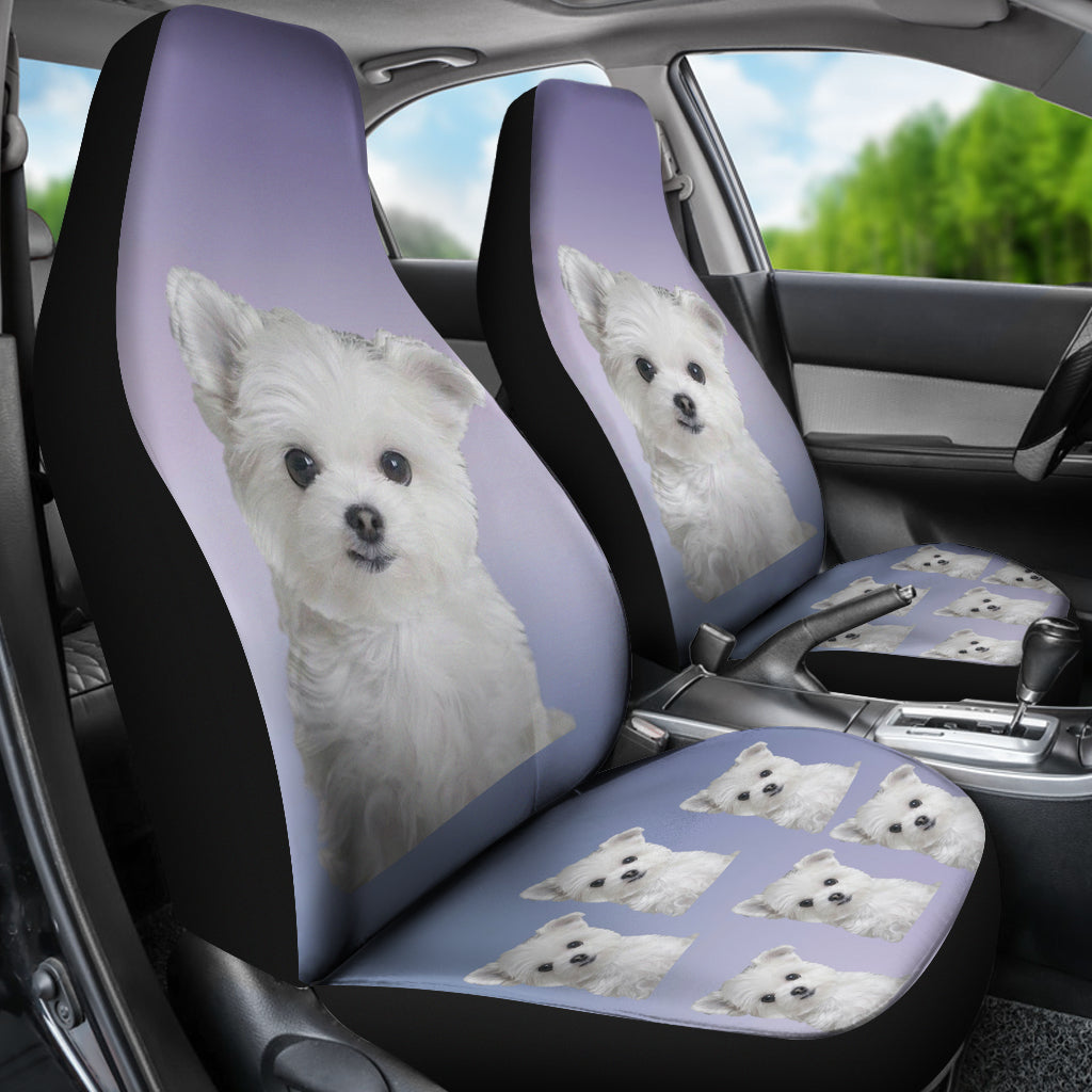 Maltese Car Seat Cover (Set of 2)