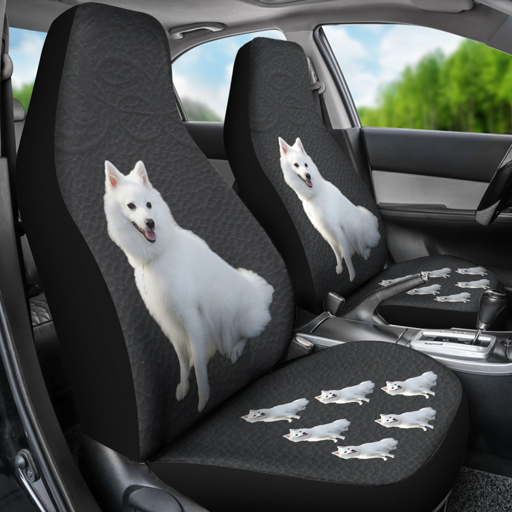 Japanese Spitz Car Seat Covers - Set 0f 2