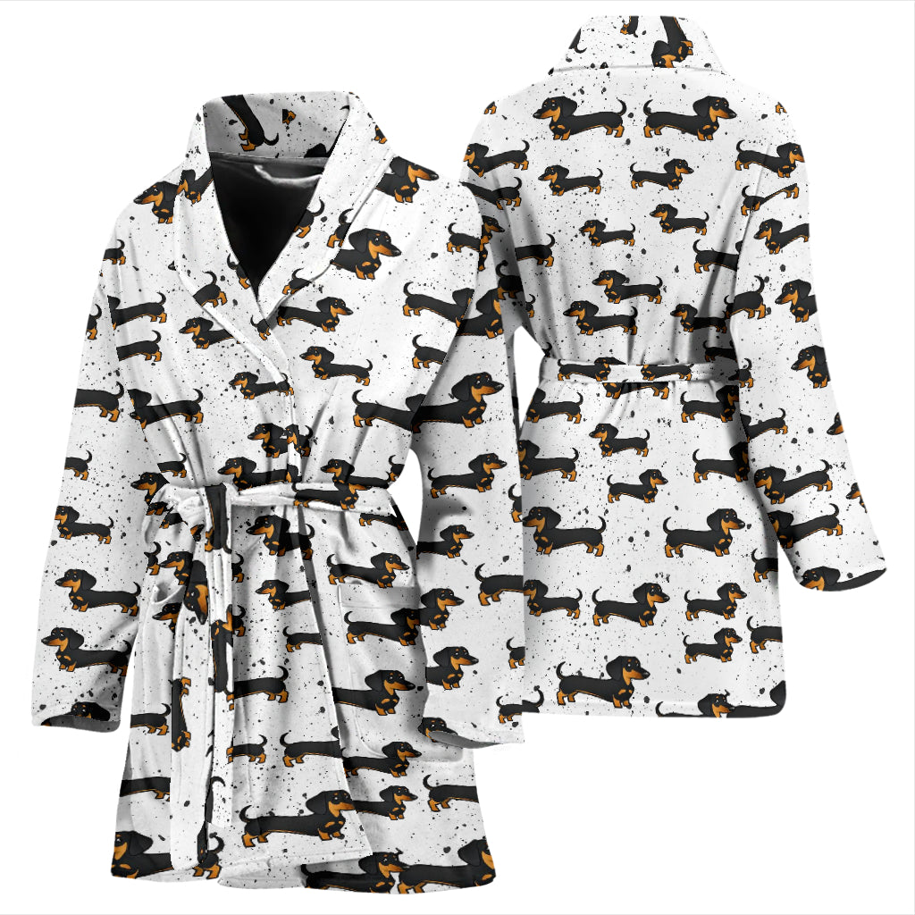 Kids' Navy Fleece Posh Dogs Print Robe Dressing Gown – Chelsea Peers NYC