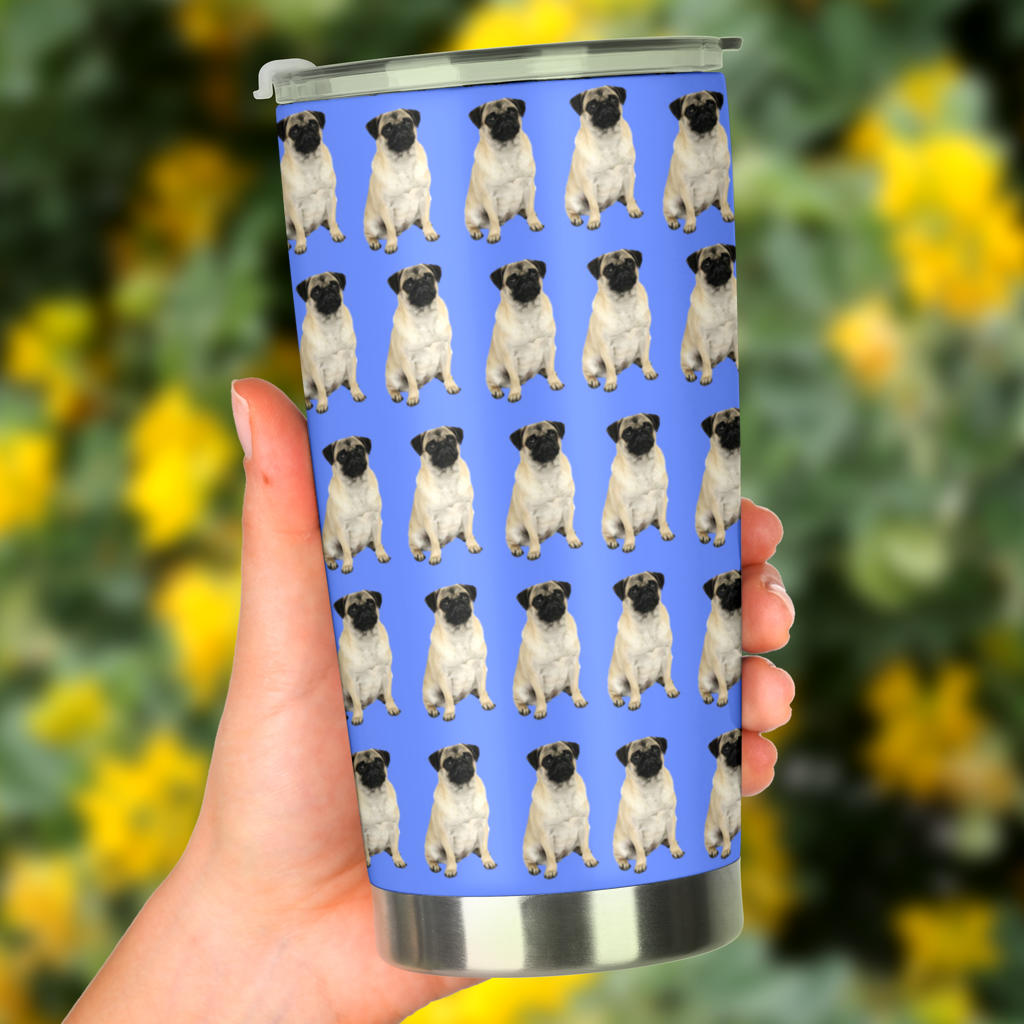 Pug Tumbler - Blue